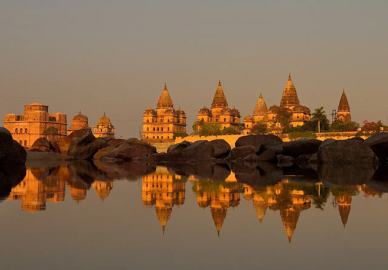 Cenotaphs by Betwa River